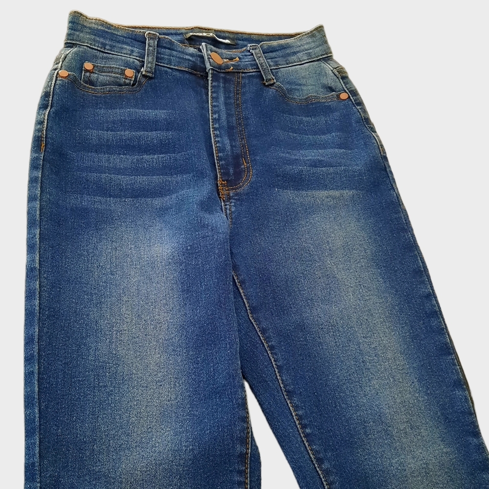 Fashion Nova Denim Stretch Skinny Ankle Jeans Size 7/8 25 x 30 *Super Comfort*